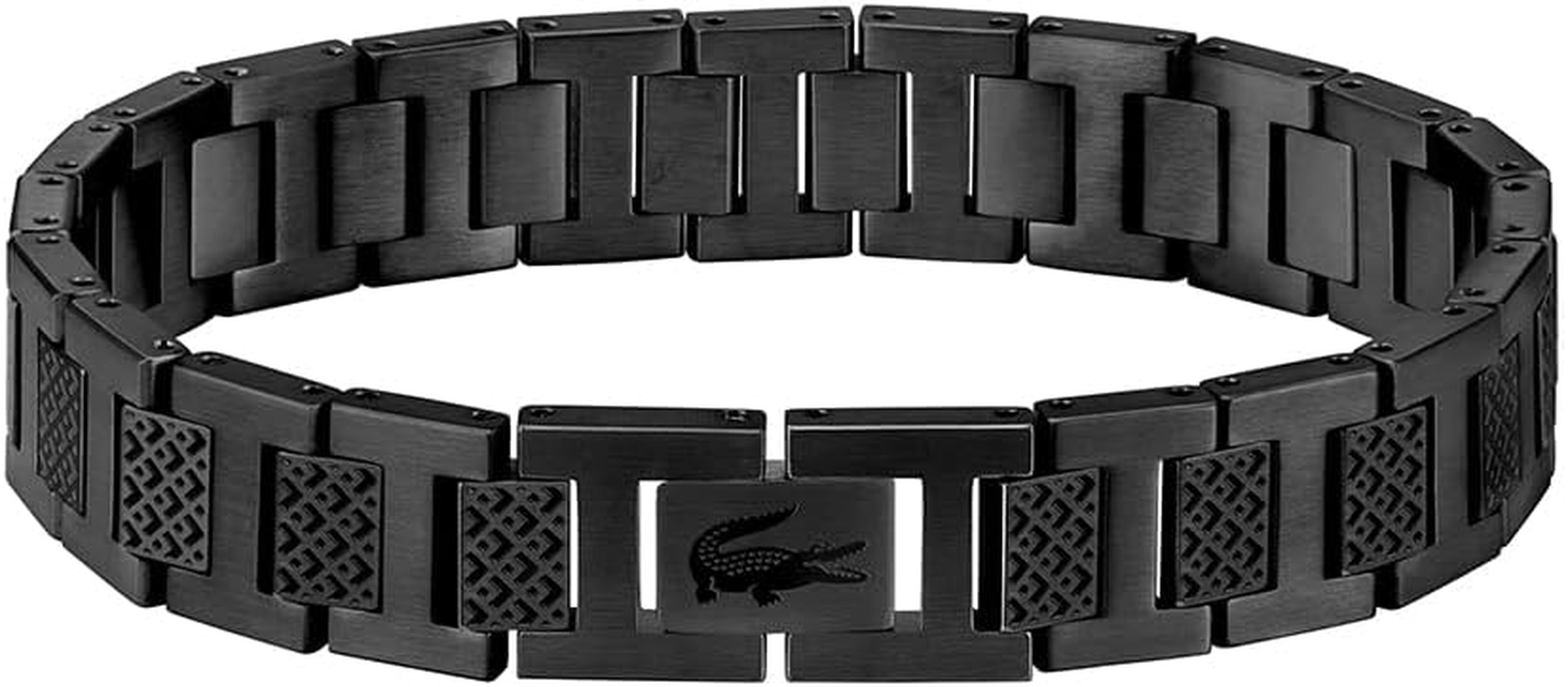 Lacoste Men'S METROPOLE Collection Link Bracelet Embellished with Petit Piqu&eacute; Pattern