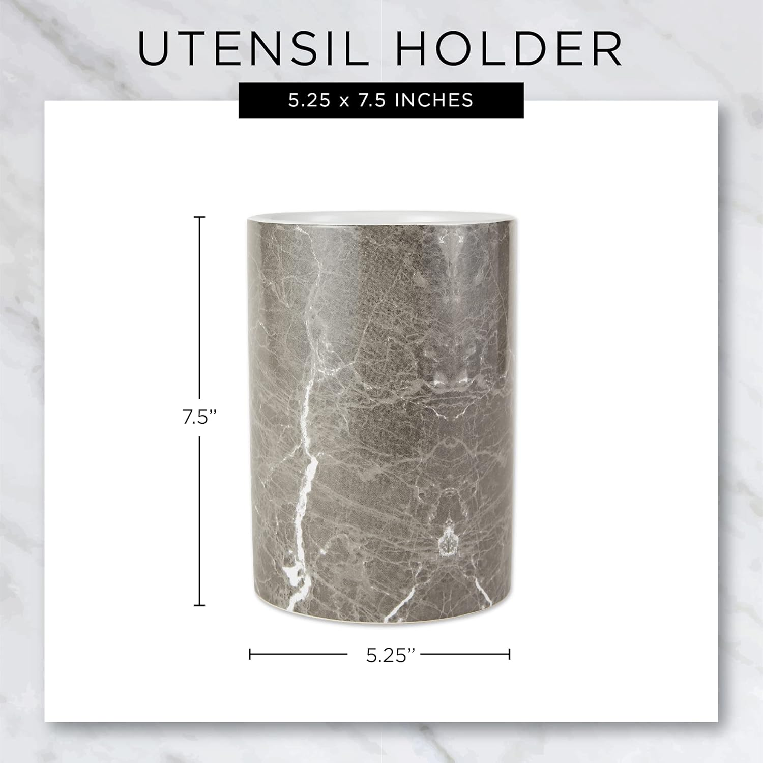 DII Kitchen Accessories Retro Collection, Ceramics, Utensil Holder, Aqua image number 7