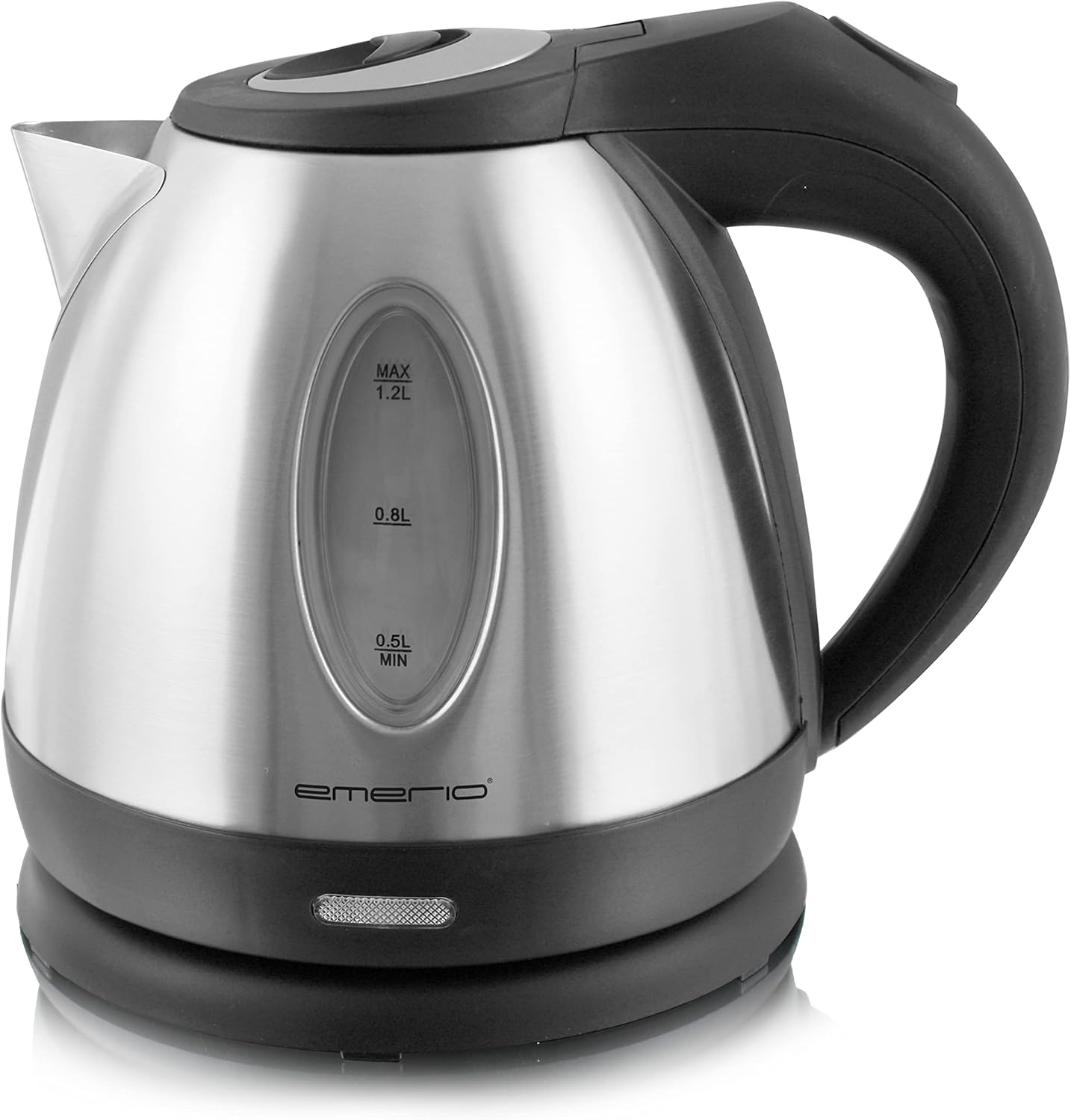 Emerio WK-108079 Stainless Steel Kettle, 1.2 Litres, 1500 Watt, 360&deg; Base Wired, Wireless Kettle, Bpa-Free, Covered Heating Element, Auto-Off, Ideal for Home, Camping or Office image number 6