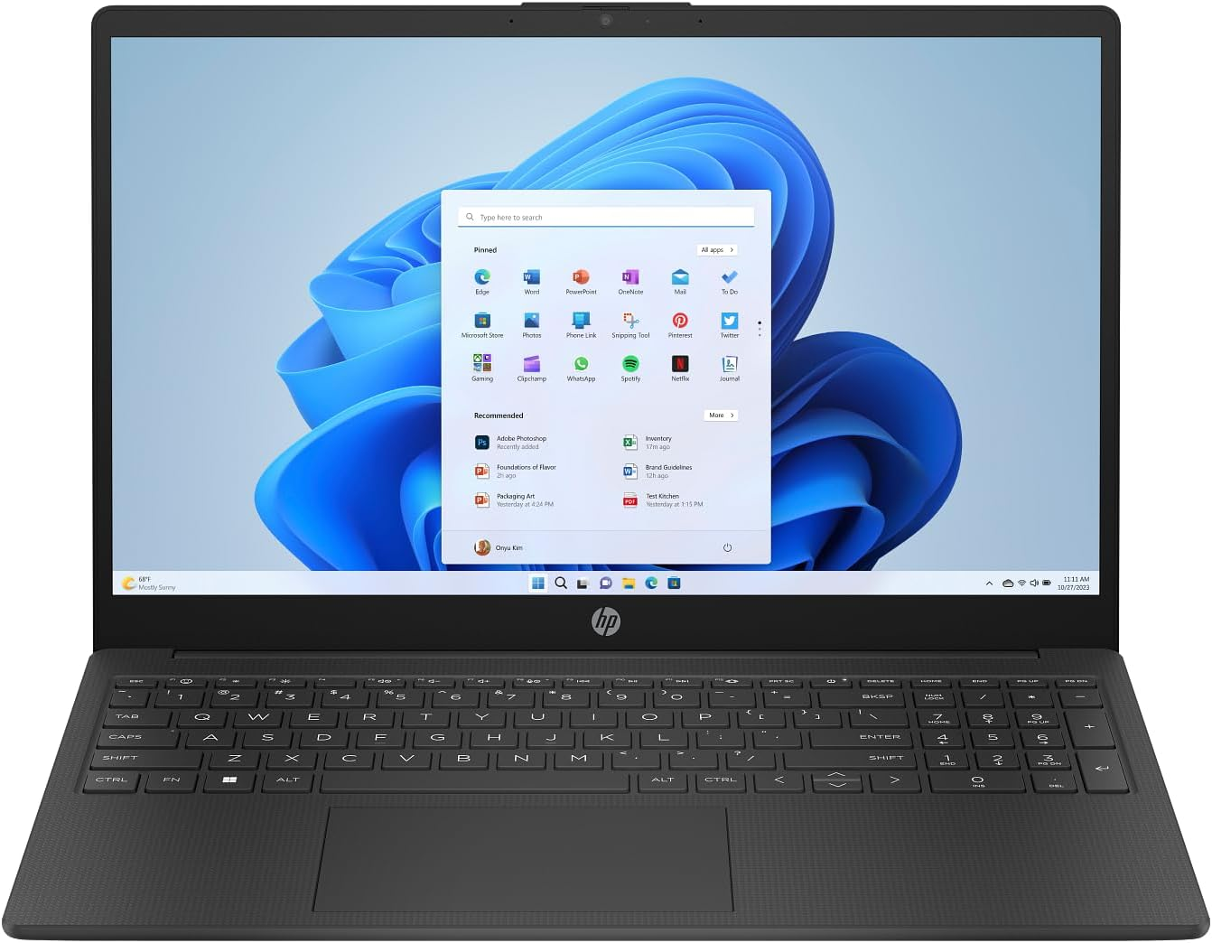 HP 15&rdquo; Laptop, AMD Ryzen 5 5500U, 15.6-Inch FHD Display, 16GB DDR4 RAM, 512GB Pcie Nvme M.2 SSD, Wi-Fi 5, Bluetooth 5.0, USB-C, HDMI 1.4B, Pale Gold, Windows 11 Home in S Mode, 9U9Y0PA image number 5