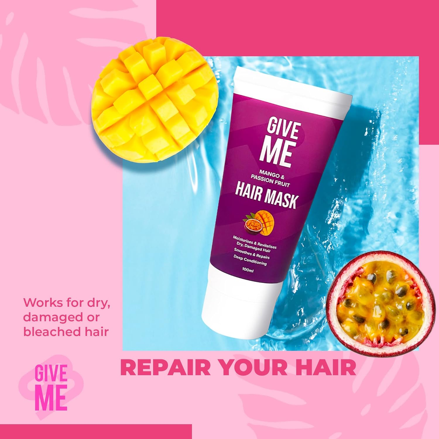 Mango & Passion Fruit Deep Conditioning Hair Mask image number 3