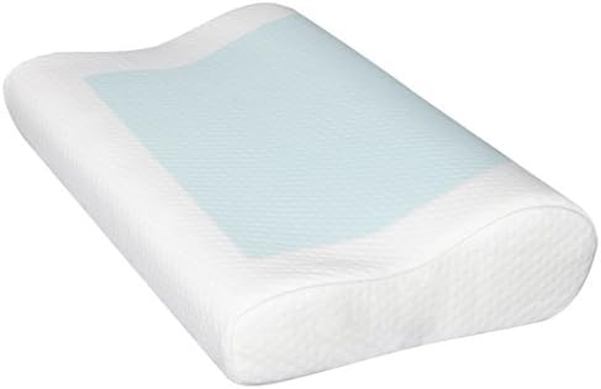 Giselle Bedding Memory Foam Pillow Cooling Gel for Sleeping Bed Hotel Cushion, Ergonomic Deep Sleep Neck Support Contour Orthopedic Side, Back and Stomach Sleepers with Cushions Cover image number 6