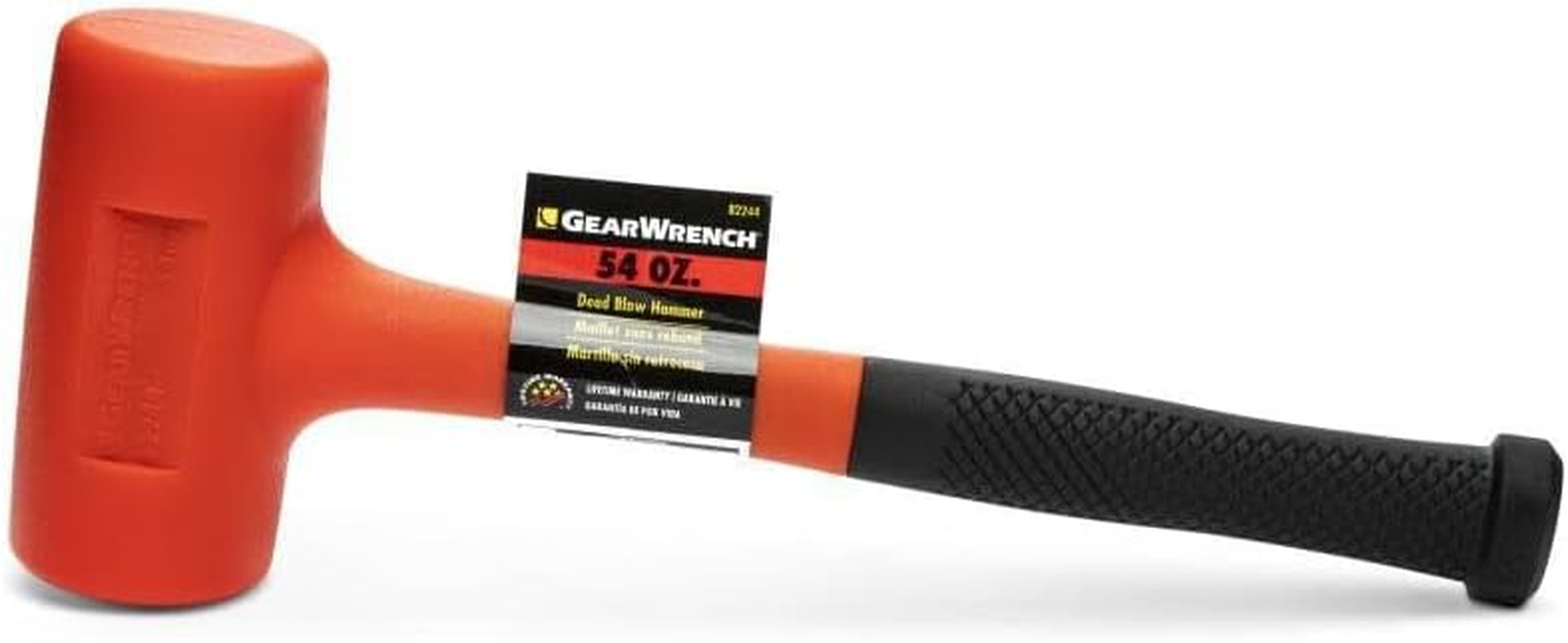 GEARWRENCH 82244 Dead Blow Hammer with Polyurethane Head, 54 Oz, Red and Black image number 1