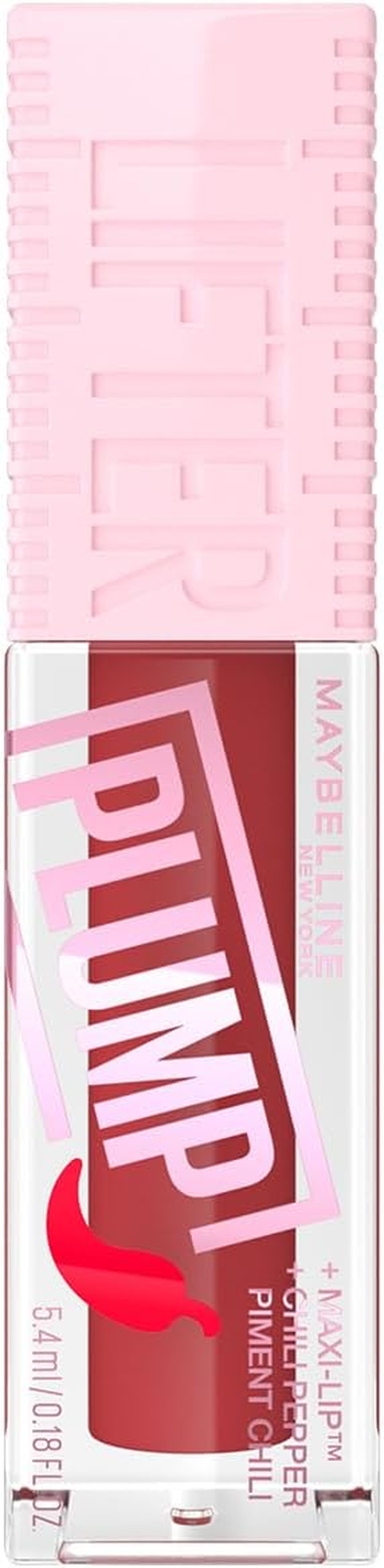 Maybelline Lifter Plump Makeup Lip Plumping Gloss, Hot Chilli
