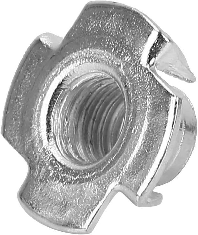 110Pcs Durable T-Nut, Stainless Steel Galvanized T Nuts Rivet Nut, for M5M4M3 M10M8M6 Assortment Kit 1 Box