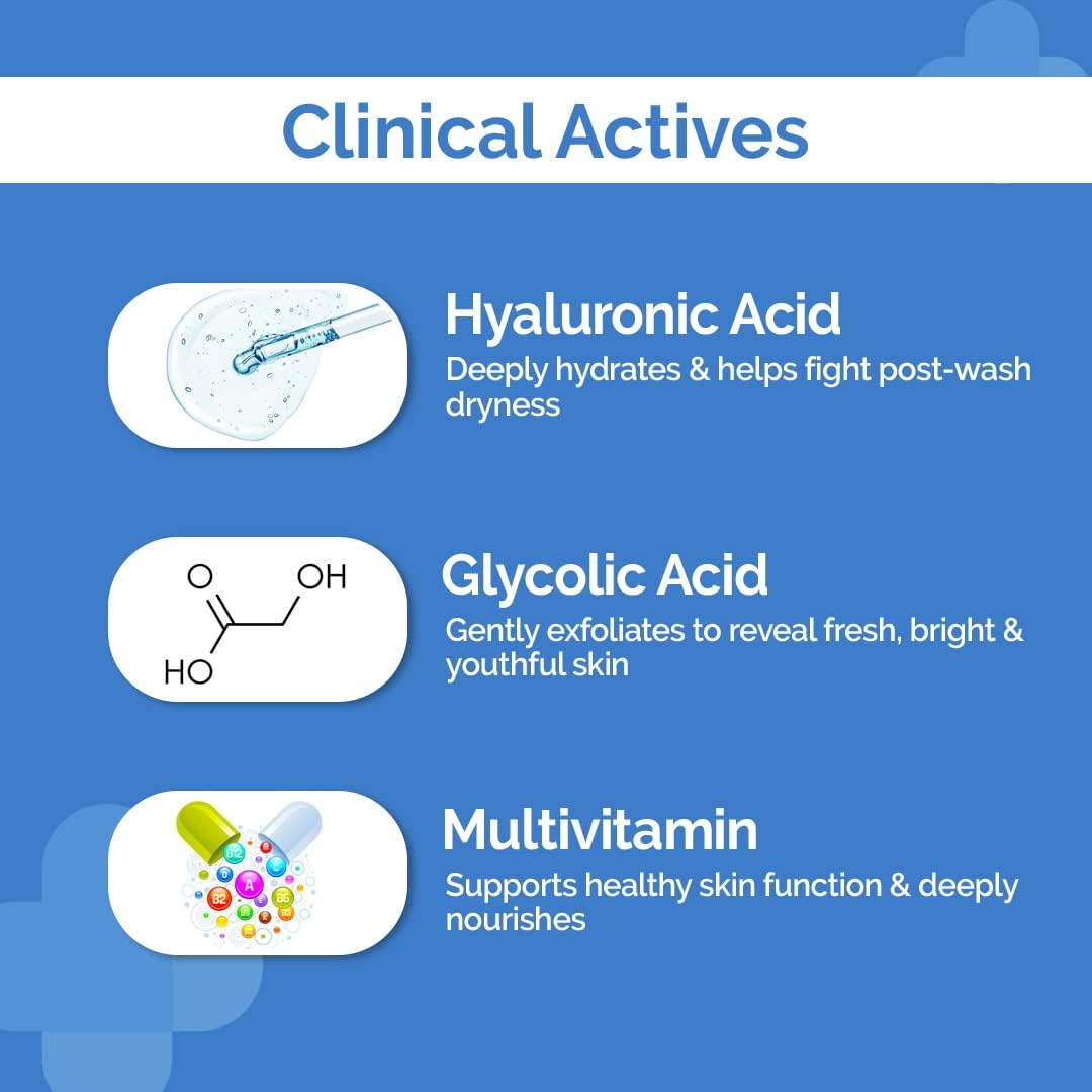 The Derma Co Oil-Free Daily Face Wash with Hyaluronic Acid, Glycolic Acid Multivitamins for Clear Hydrated Skin - 100Ml image number 5