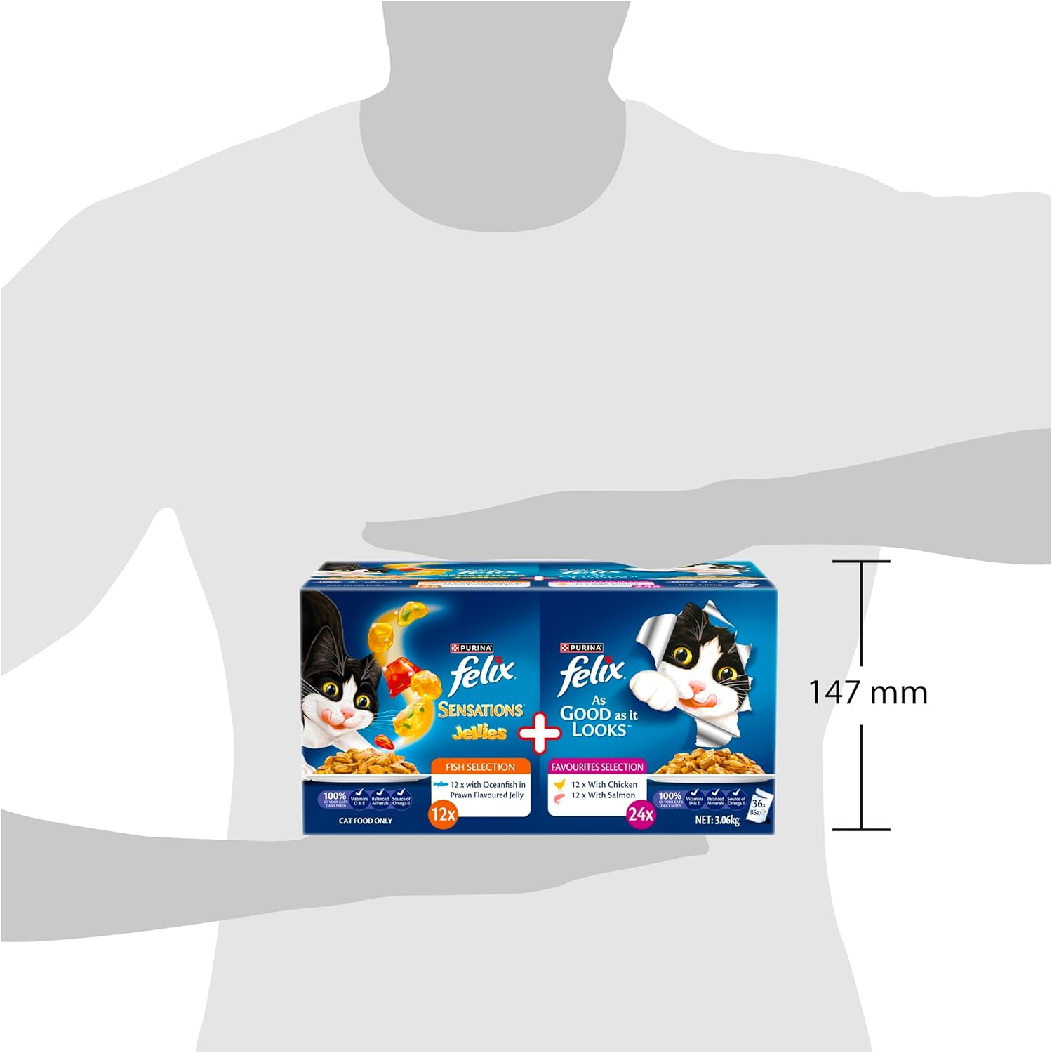 FELIX Adult as Good as It Looks&trade; & Sensations&reg; Jellies Favourites Selection Wet Cat Food 36X85G image number 4