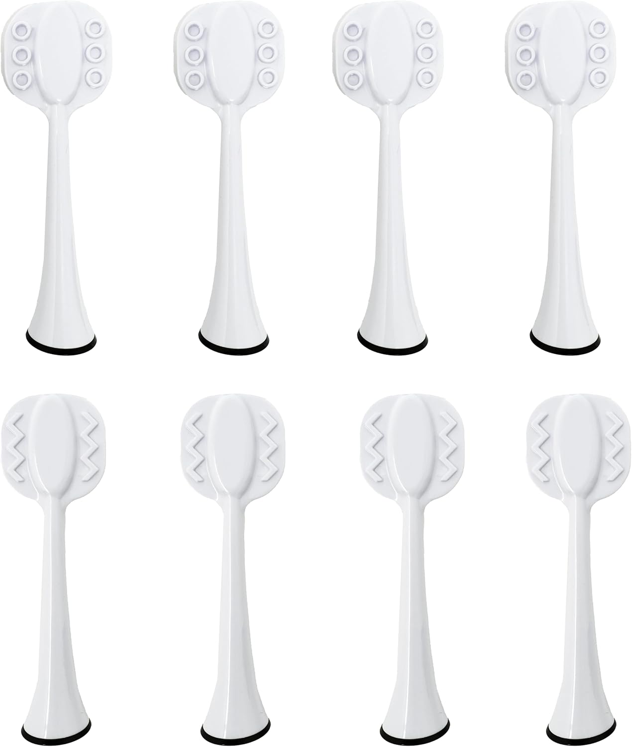 Tongue Brush Heads for Philips Sonicare Electric Toothbrush, Tongue Scraper Refills for Fresh Breath, Fits 4100/5100/6100/9023, Not Essence, E Series or One 8-Pack