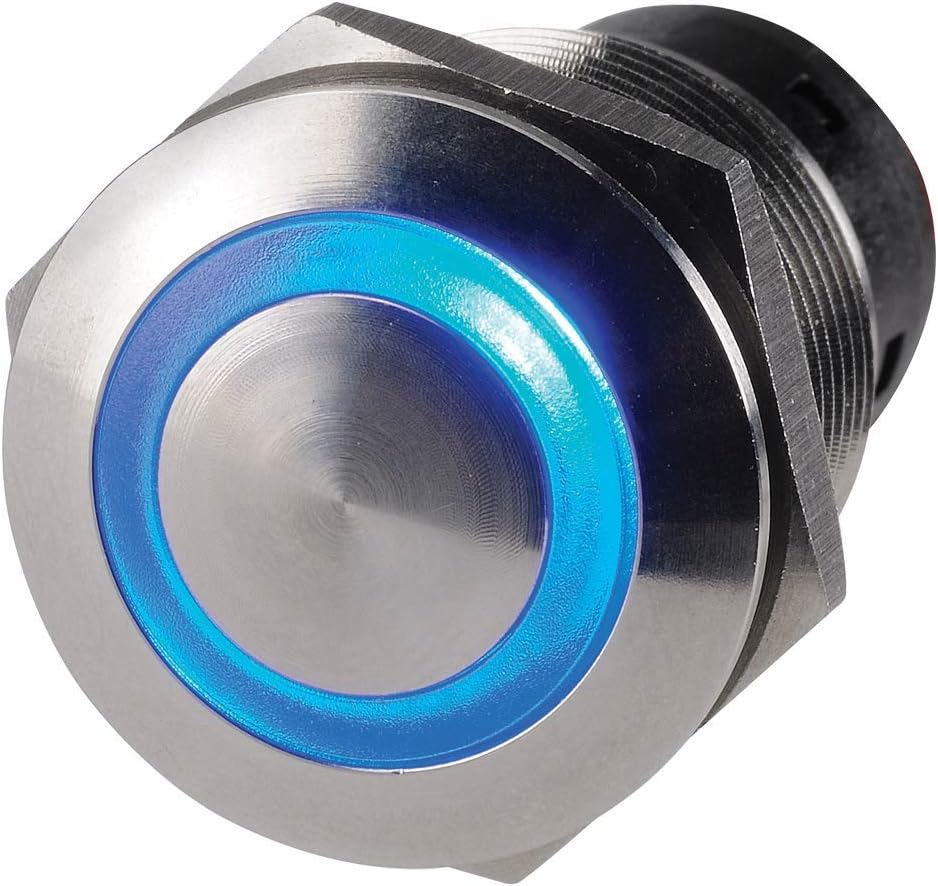 Narva Off/On LED Push Button Switch, Blue