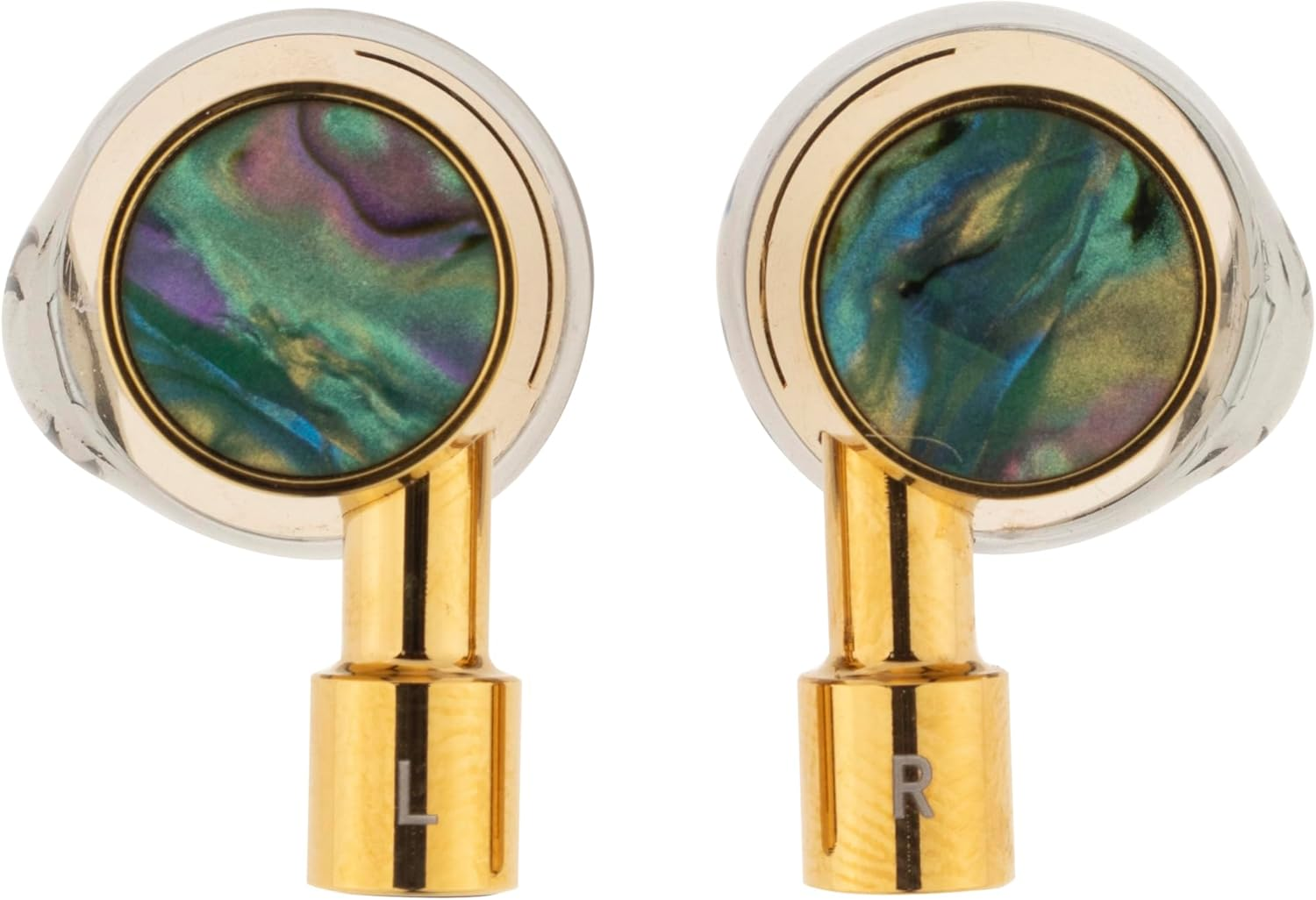 Initial a Autumn - AKI - 0.4 Inch (10 Mm) Dynamic Driver X BA Hybrid Earphones, Gold/Black, Approx. W 0.7 X H 1.2 X D 0.5 Inches (19 X 30 X 13 Mm)