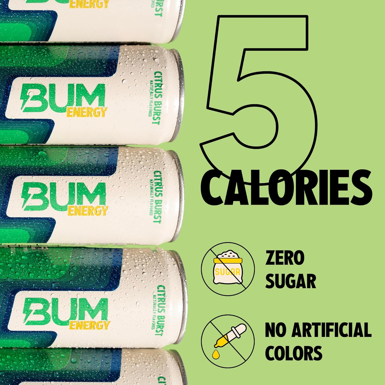 Bum Energy Citrus Burst Energy Drink 12 X 355Ml image number 1
