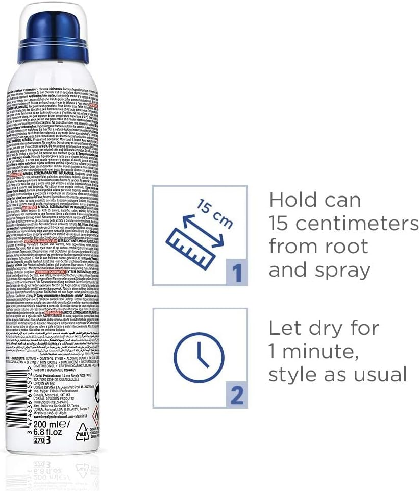 L'Oreal Professionnel Serioxyl Volumising Coloured Spray 200 Ml, Black image number 6