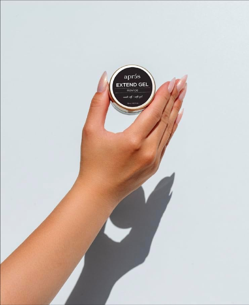 Apres Extend Gel Novice, Gel-X Nail Tips Adhesive, 15 Ml Jar Edition, Soak off - Soft Gel, Hema-Free, Thick Consistency, Easy Application for Soft Gel Tips image number 1