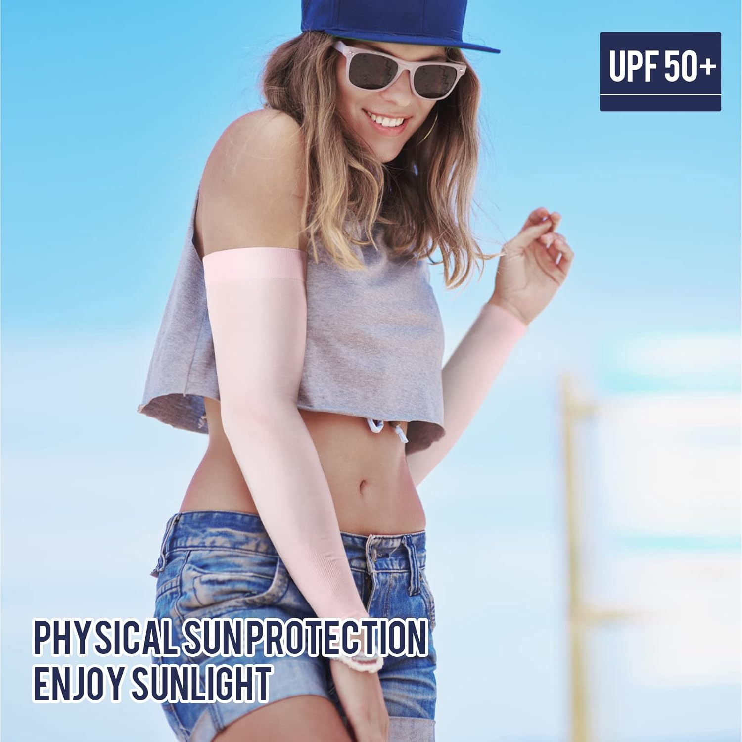 8 Pairs Arm Sleeves for Men and Women,Black Sleeve to Cover Full Arms,Uv Out＆Cooling,Tattoo Cover Up,Sun Protect Sleeves image number 1