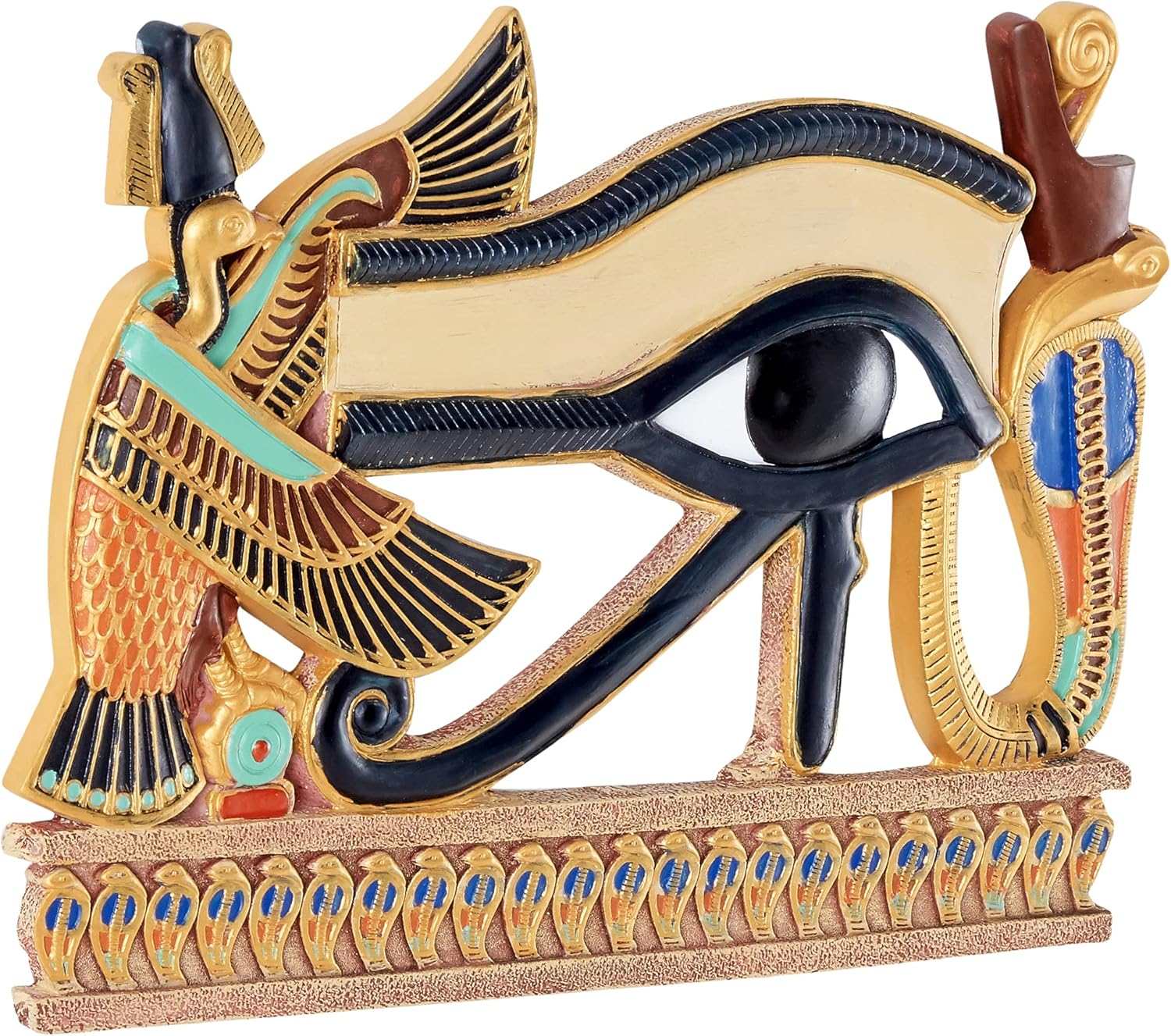 Design Toscano QL124212 Egyptian Eye of Horus Wall Sculpture, Full Color image number 2