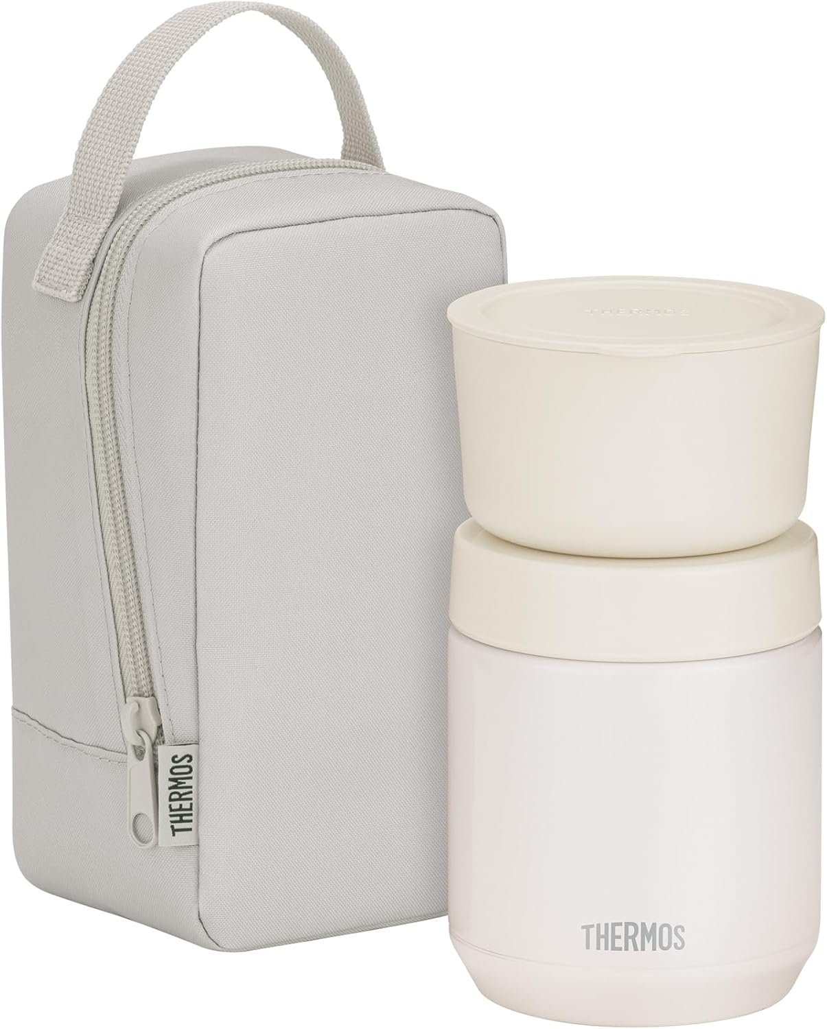 Thermos Vacuum Insulated Soup Lunch Set, 13.5 Fl Oz (400 Ml), Dark Gray, JEE-800 DGY