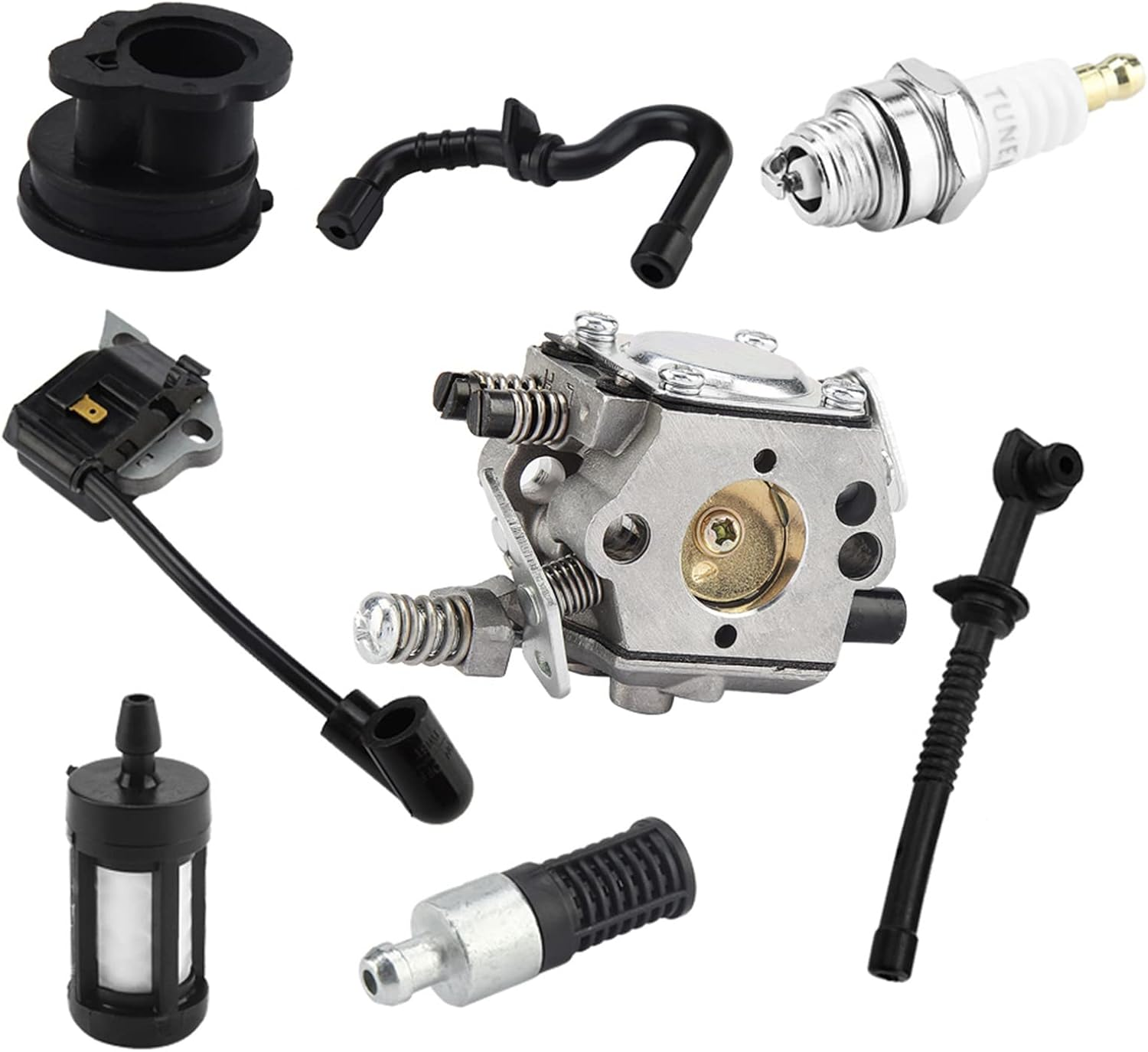 Carburetor,Carburetor Ignition Coil Carb Set for 017 018 MS170 MS180 Chainsaw image number 2