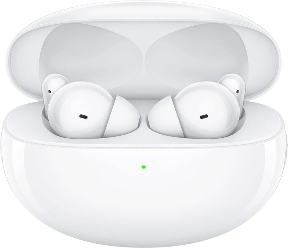 OPPO Enco Free2 Wireless Headphones, up to 30 Hours Runtime, Headphones: 41Mah, Charging Case: 480Mah, 42Db Active Noise Cancelling (ANC), Bluetooth 5.2, Sound Equalizer, USB Type-C, White image number 3