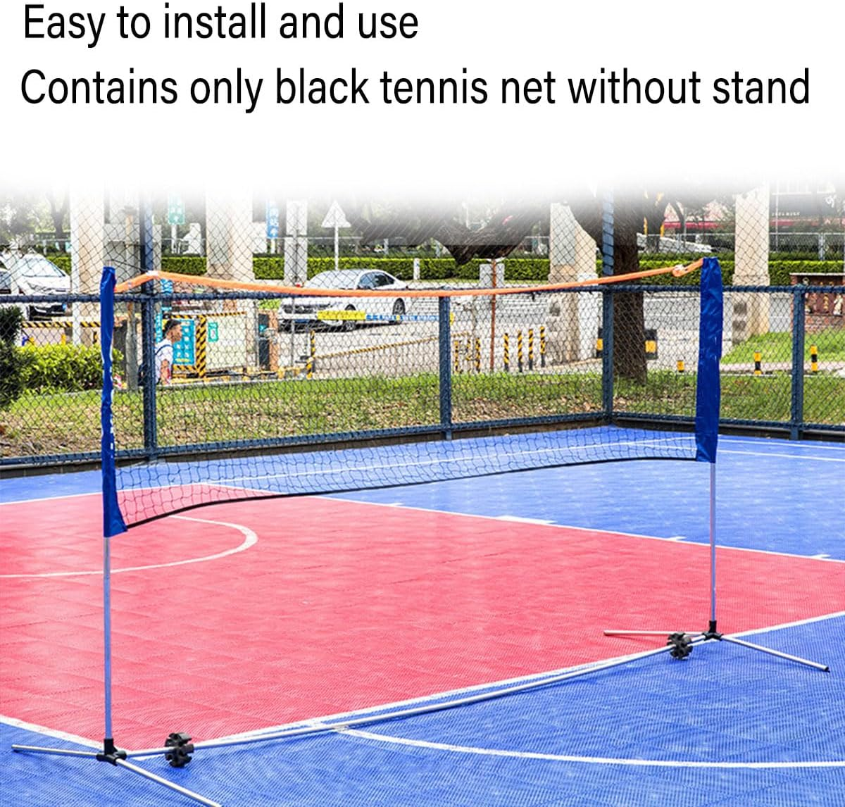 AIMALL Portable Badminton Rack - Simple Standard Outdoor Game Net, Adjustable Height, Multi-Purpose, Lightweight and Mobile image number 5