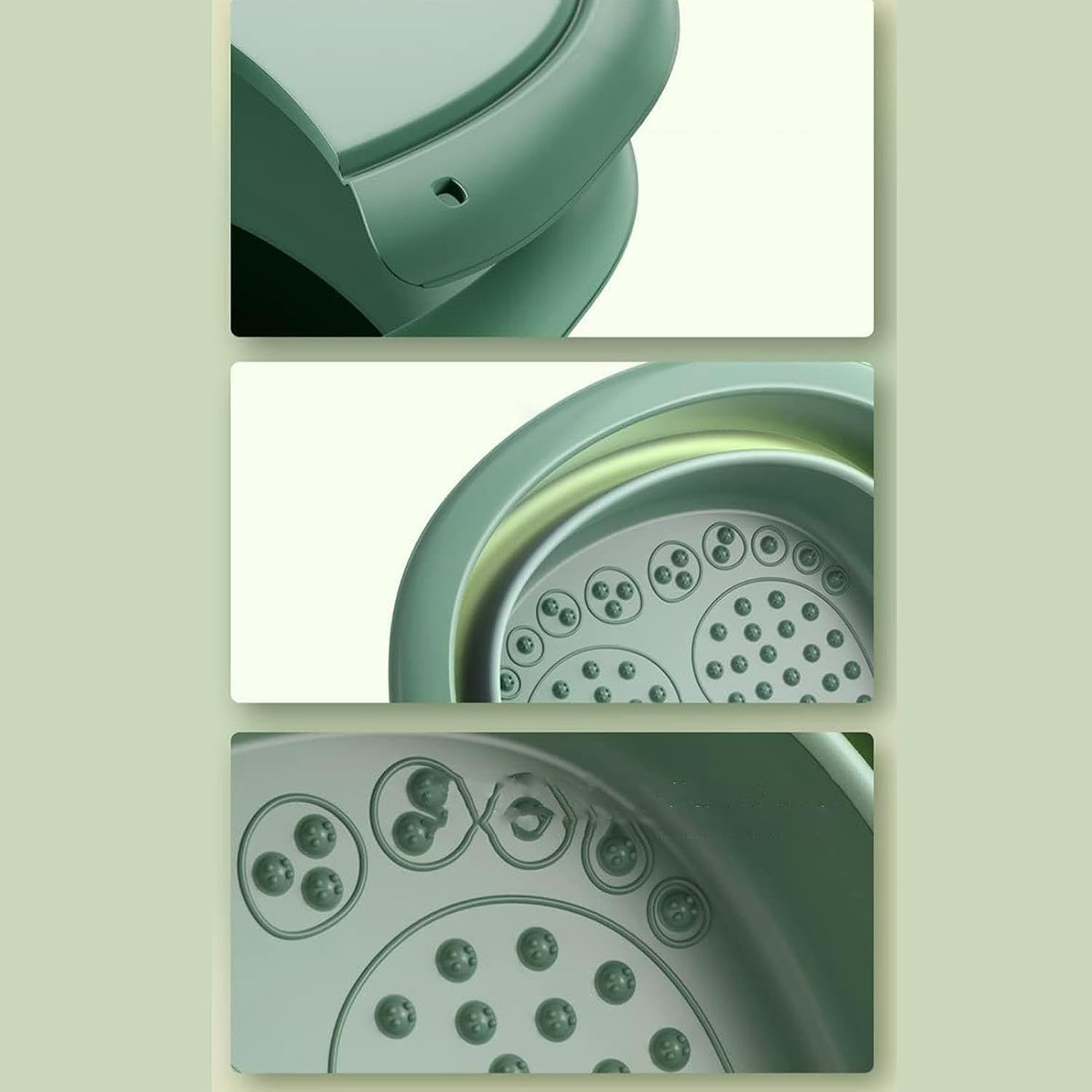 Bucket for Soaking Feet - Foldable Foot Washing Basin Tub with Thermal Insulation - Pedicure Soak Tub for Feet Bath, Washing Face, Washing Towels, Washing Clothes image number 6