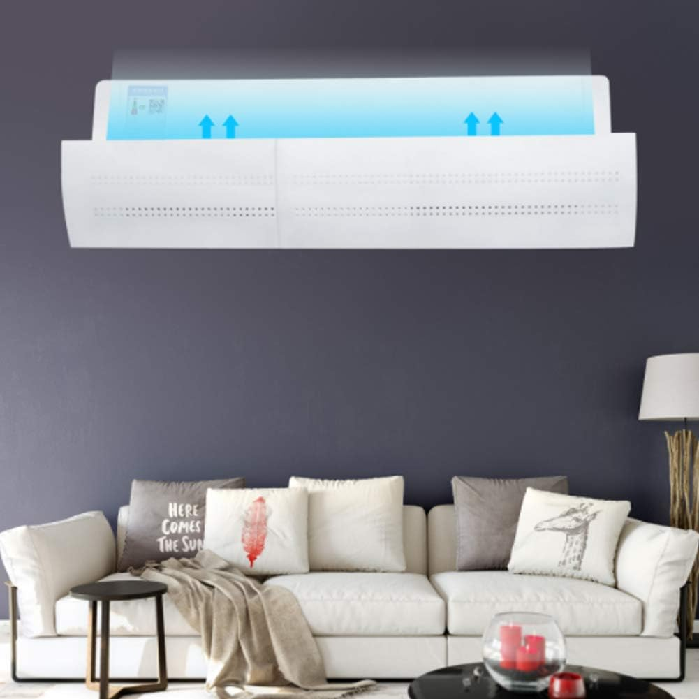 Riuulity Adjustable Wind Deflector, Prevent Direct Blowing Wind Guide for Room Air Conditioners Universal anti Wind Baffles (Hollow Waterproof Model) image number 3