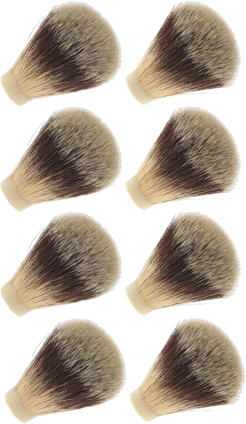 Eigell 8Pcs Soft Facial Shaving Brush Head Knots for Hair Brush Handle Hairdressing image number 6