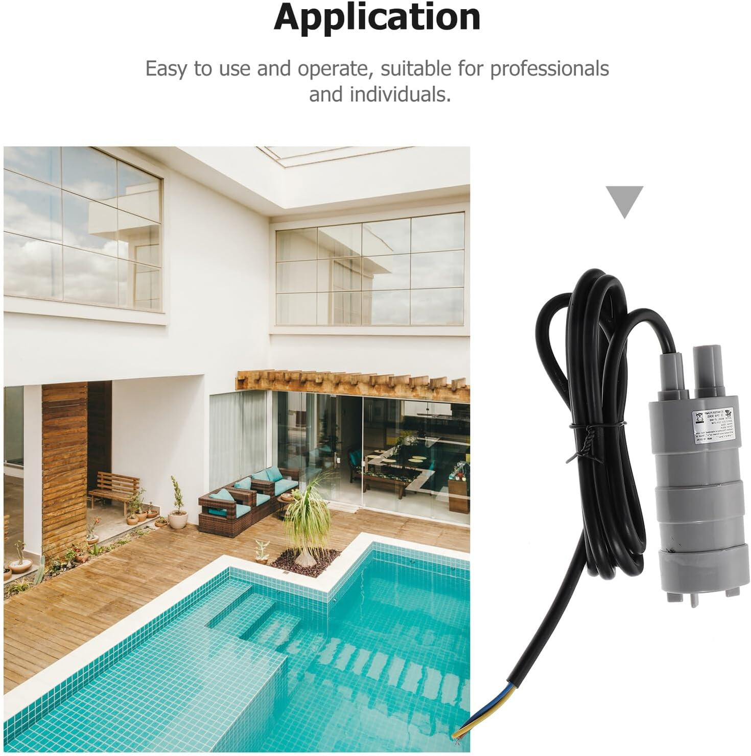 TEHAUX 2 Pcs H Submersible Aquarium Water Pump with High Lift Micro Fish Tank Pump for Pool and Fountain Brushless Motor Easy to Clean image number 5