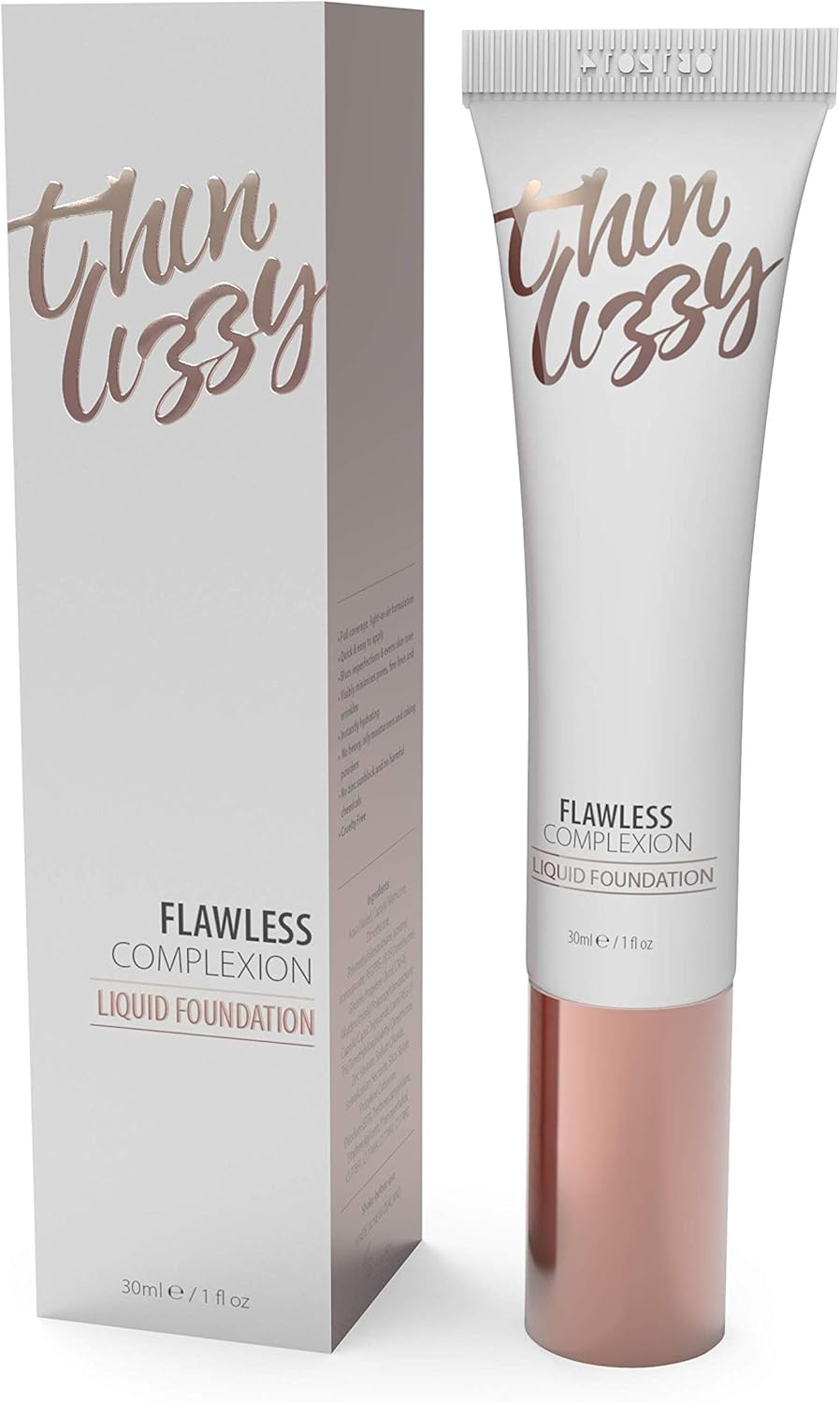 Thin Lizzy Flawless Complexion Natural Liquid Foundation, Full Coverage, Natural & Flawless Finish, Diva (Dorothy) - Bella image number 1