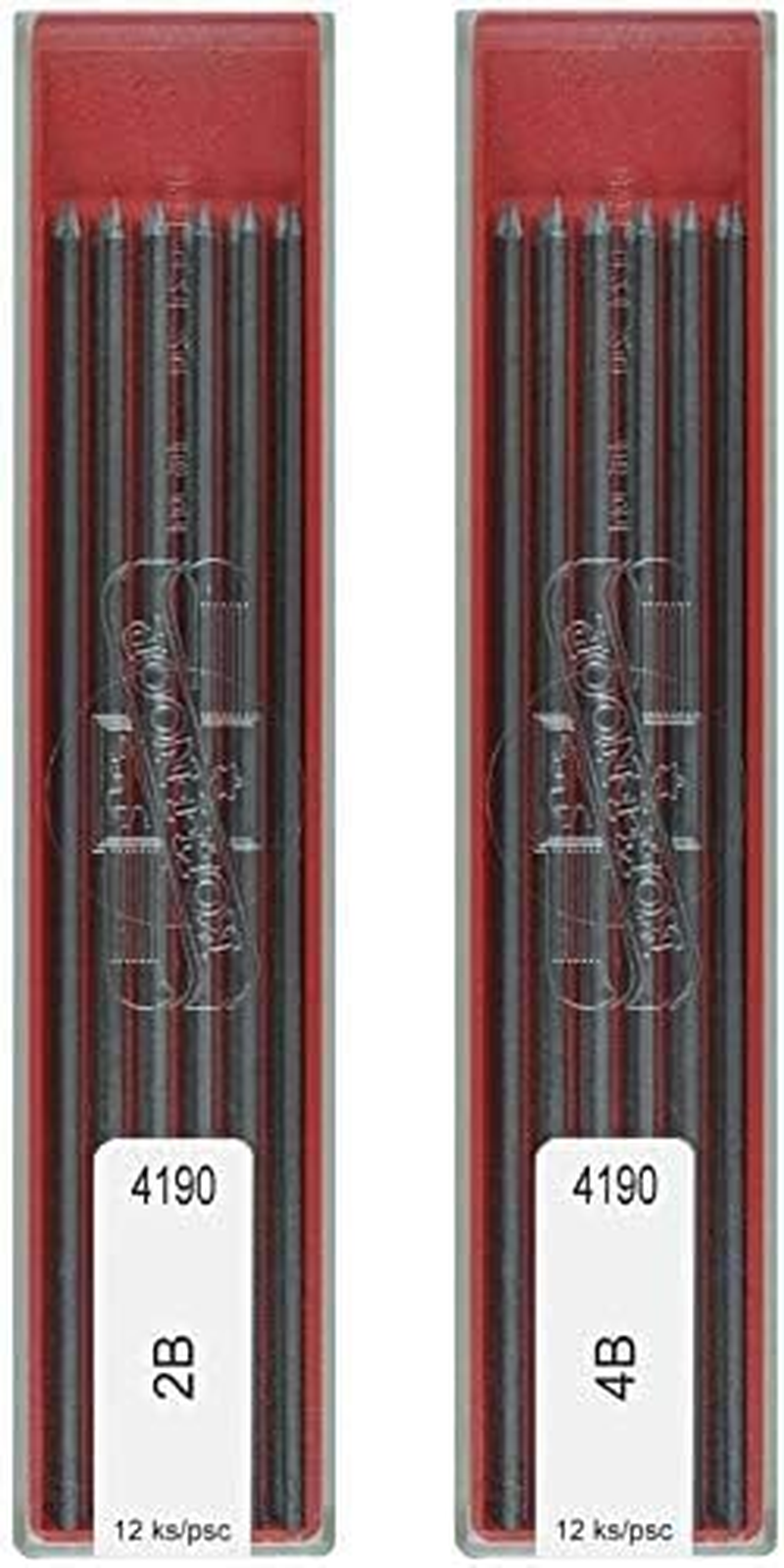 Koh-I-Noor 2B & 4B Leads Refill, 2Mm Mechanical Pencil Graphite Lead for Technical Drawing & Drafting Pencil - 24 Leads image number 3