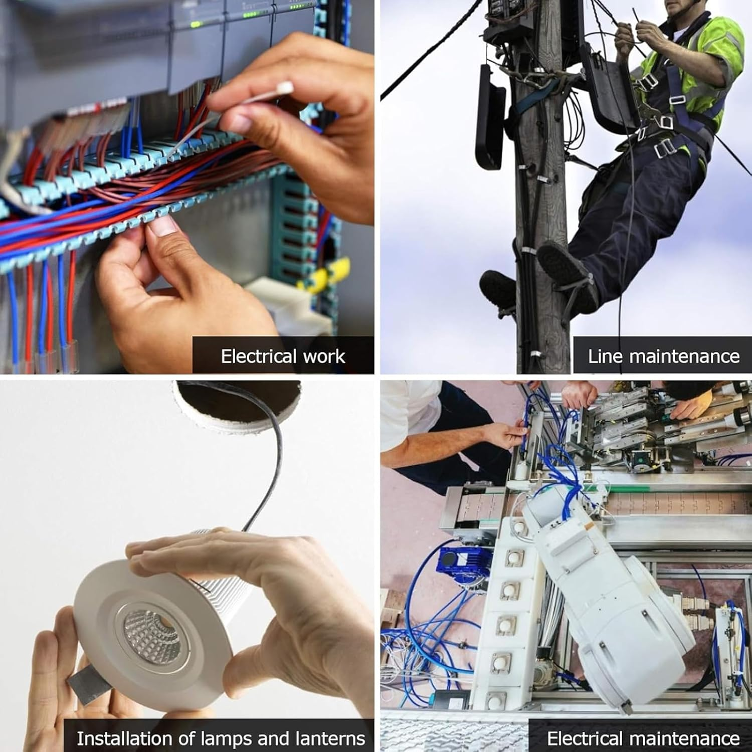 VELATEMOR 3 Hole Fiber Stripper, Quick & Accurate Optic Fiber Stripping Tool with Safety Lock, Automatic Reset Spring, Ergonomic Design, Long Lasting for Electrical Work image number 4