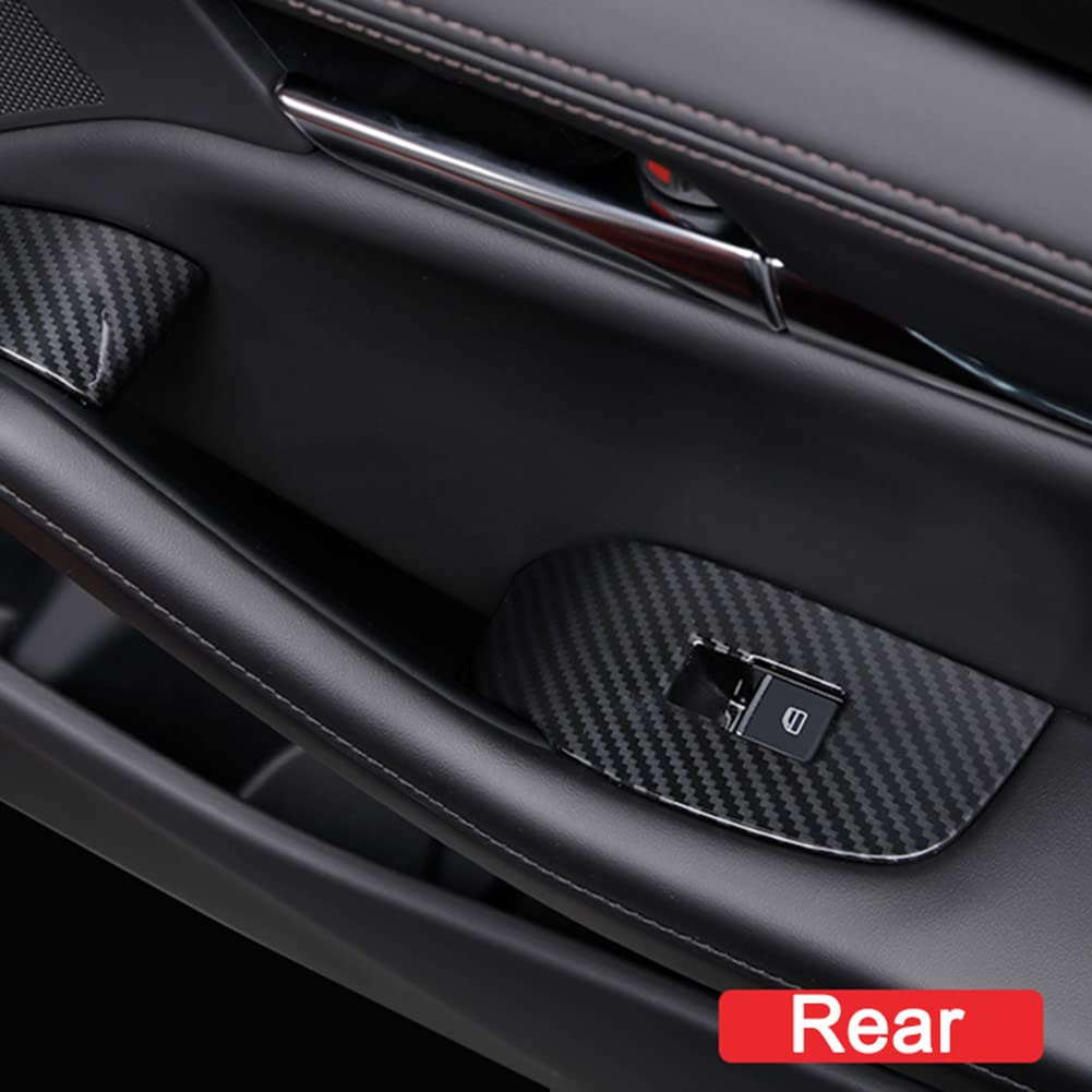 AOKIO Interior Door Window Switch Panel Cover, Door Lock Control Button, Trim for Mazda 3 Sedan Hatchback Mazda Cx30, Accessories 2020 2021 2022 2023 2024 image number 5