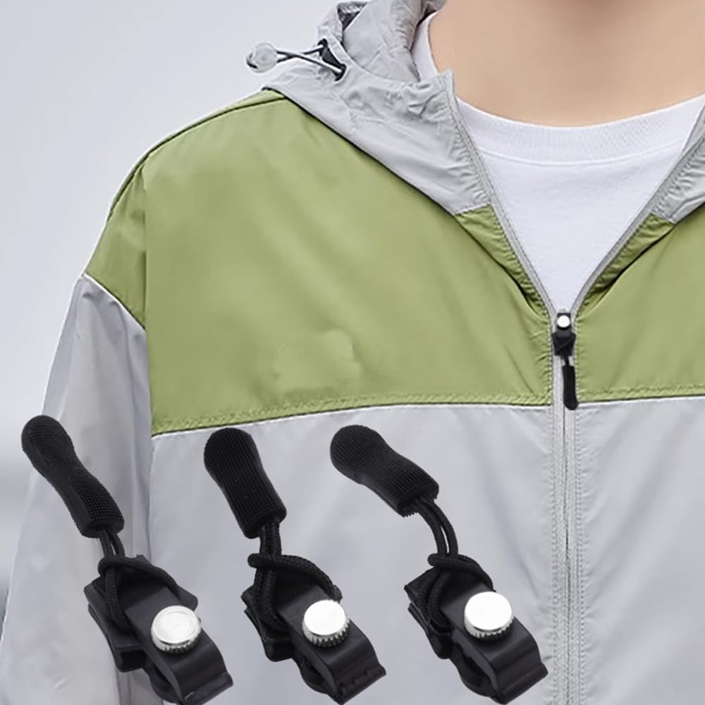 24 Pcs Zipper Repair Kit, Mixed Sizes Universal Zipper Replacement Slider,Black. Fixed Cloth Zipper Pull Fixer. Used for Crafts and Sewing Coats, Jacket, Jeans, Backpacks,Tents, Luggage Bags Etc Puller For. image number 5