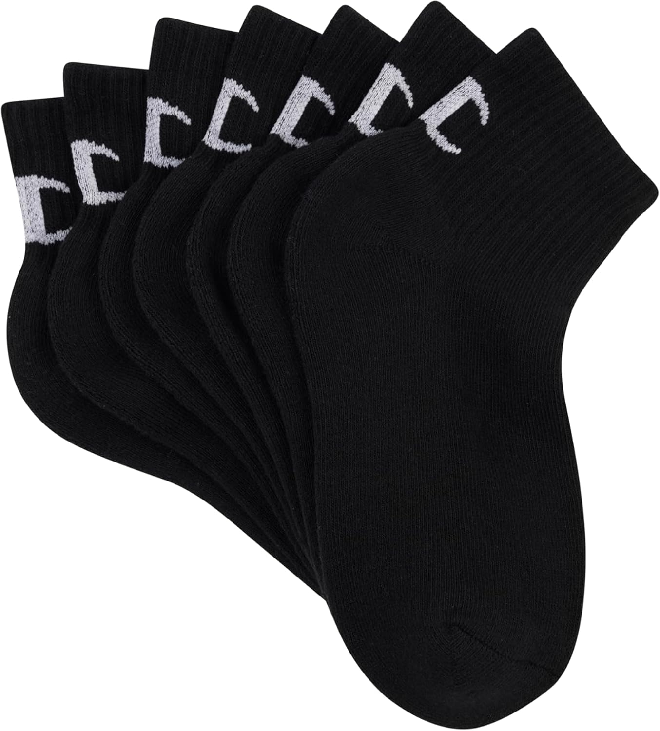 Champion Kids Quarter Crew Socks - 7 Pack