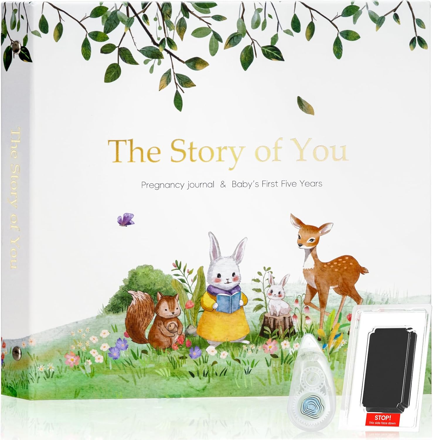 Baby Memory Book for Boy or Girl &ndash; First 5 Years Keepsake & Milestone Tracker &ndash; Pregnancy Journal & Baby Photo Album &ndash; Gender Neutral image number 1