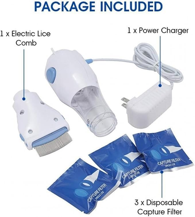 Electronic Head Lice Remover Head Lice Comb Out Performs Other Head Lice Combs and Lice Shampoo Removes Lice and Eggs
