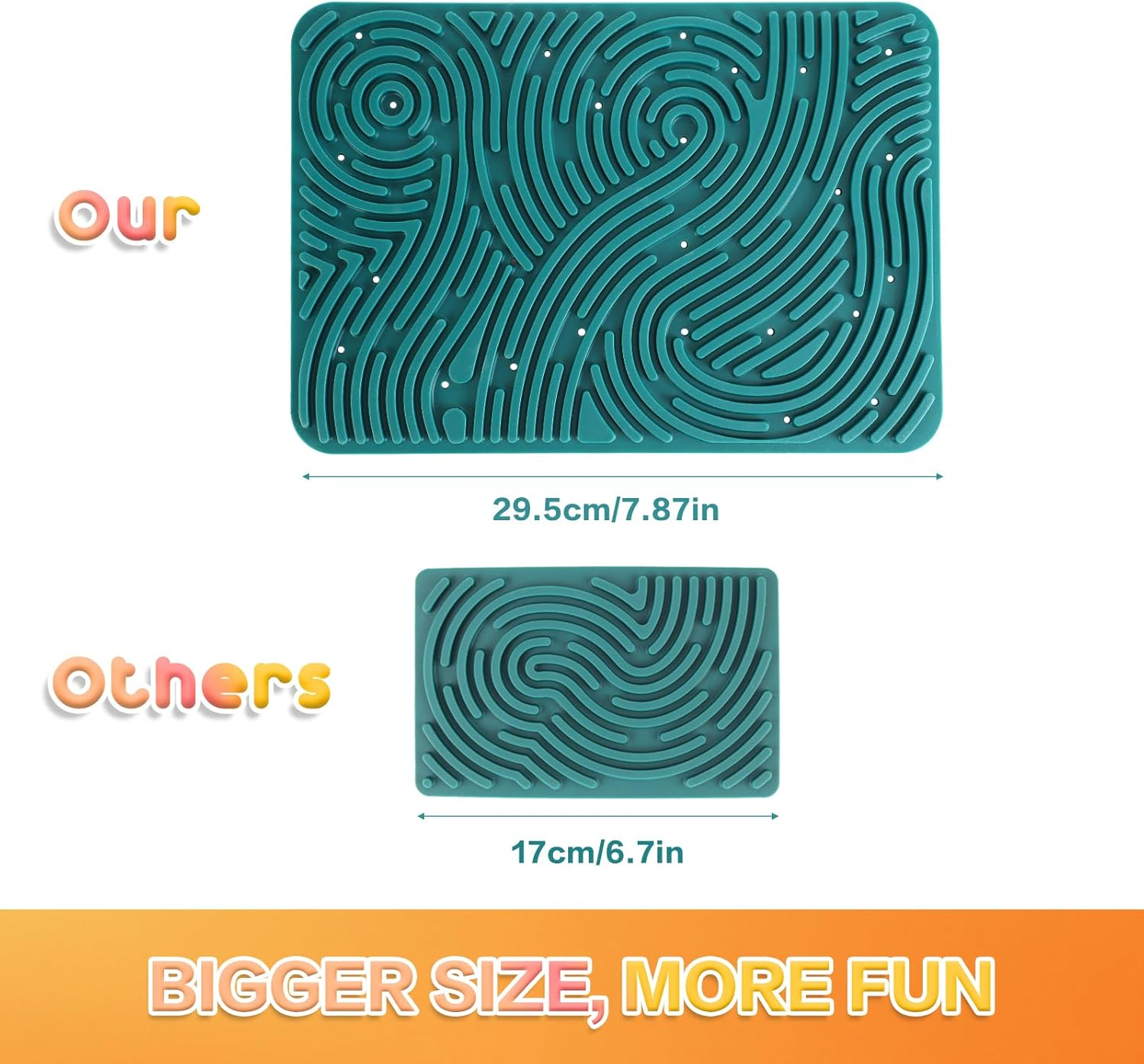 Ddluck Sensorik Activity Board, 29 X 20 Cm, Large Silicone Fidget Toys for Stress Relief, ADHD and Autism, Sensory Toy Activity Board with 40 Sticks for Children from 3 Years and Adults image number 2