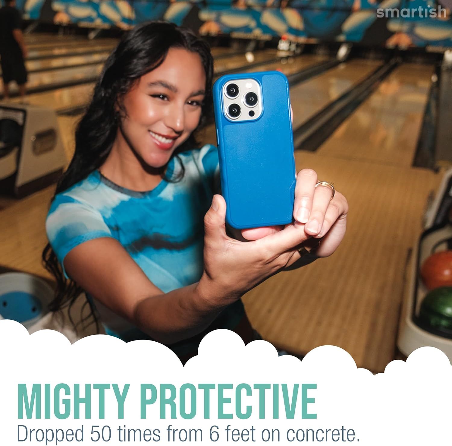 Smartish Iphone 15 Slim Case - Gripmunk Compatible with Magsafe [Lightweight + Protective] Thin Grip Cover with Microfiber Lining - Black Tie Affair image number 5