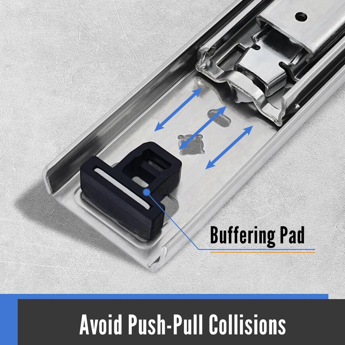 Shogun Drawer Runners Heavy Duty Slides Rails Cabinet Guide Locking Ball Bearing Track 120Kg Full Extension 1300 to 2600Mm Metal Trailer RV Camper Toolbox image number 4