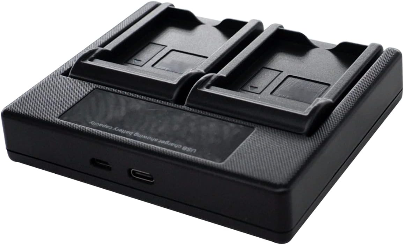 USB Dual Battery Charger for Nikon EN-EL20 En-El20A MH-27 Mh-27A EN-EL22 MH-29 Mh-29A Nikon One 1 J1/1 J2/1 J3/1 S1/1 V3 COOLPIX P1100 P1000 P950 a AW1 DL24-500 Camera image number 5
