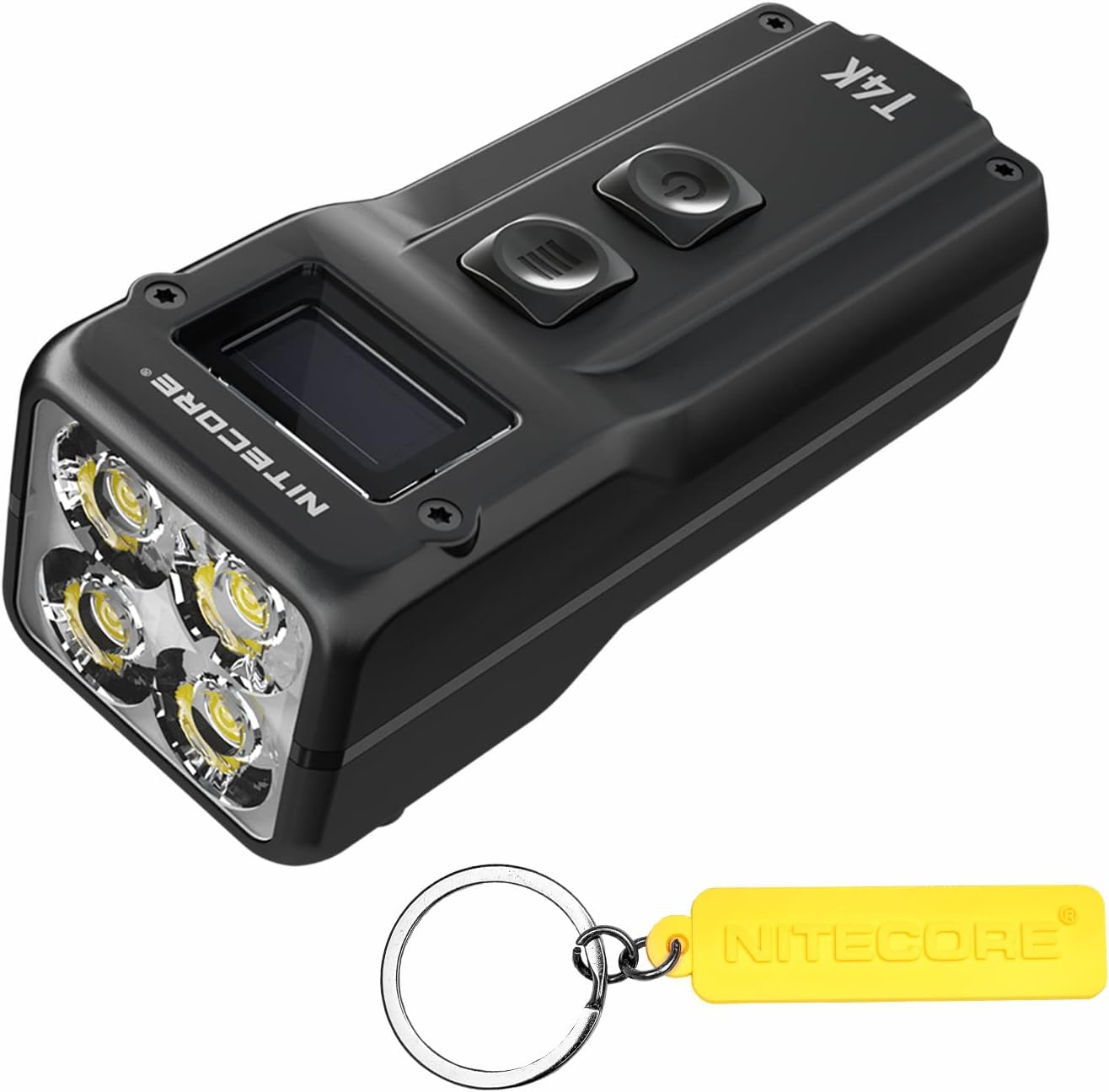 Nitecore T4K 4000 Lumen LED USB-C Rechargeable EDC Keychain Flashlight with NITECORE Tag image number 4