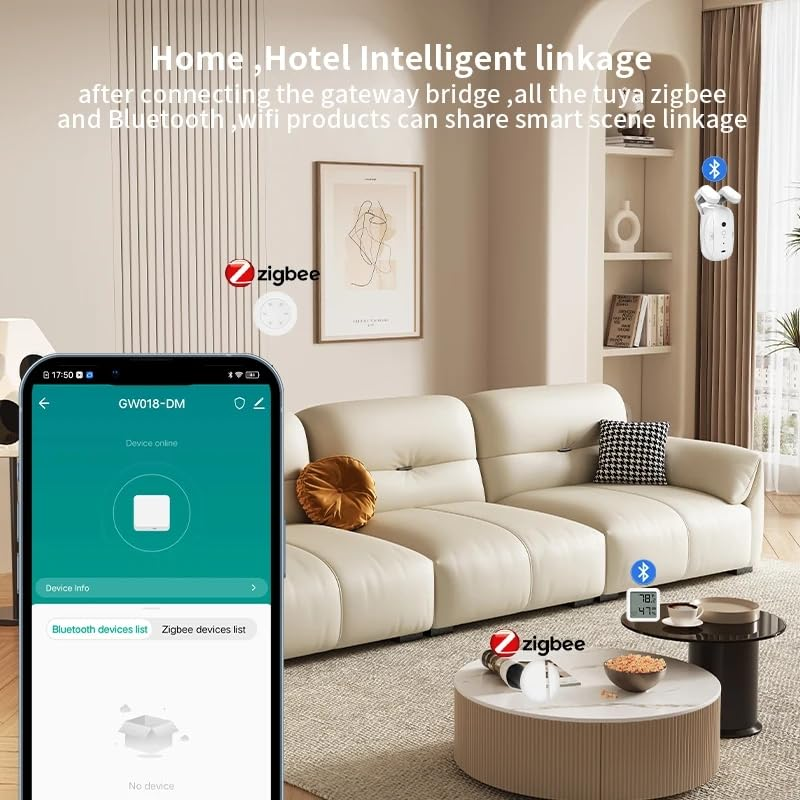 [AT-E] Tuya Multi-Mode Smart Gateway, Wifi/Zigbee/Bluetooth, Compatible with Alexa and Google Home (ATE-GW018) image number 3