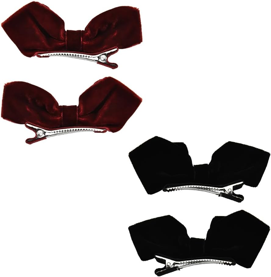 Christmas Side Hair Clips for Women Snowflake Hair Accessories for Girls Small Hair Barrettes for Fine Thin Thick Hair Xmas Fluffy Hair Clips Dance Party Hair Clip Decorative Plush Hair Clip Set 3 Pcs