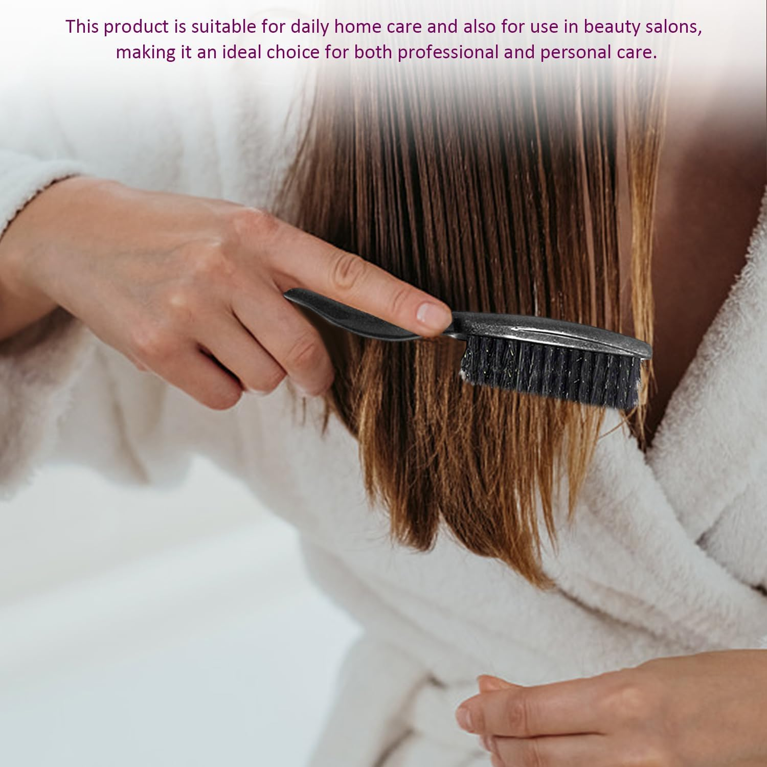 Pack of 4 Wild Boar Bristle Brushes, Back Detangling Brush, Smoothing Women'S Hair Brush, Hair Straightening Brush, Suitable for Scalp Massage, Straight or Curly Hair