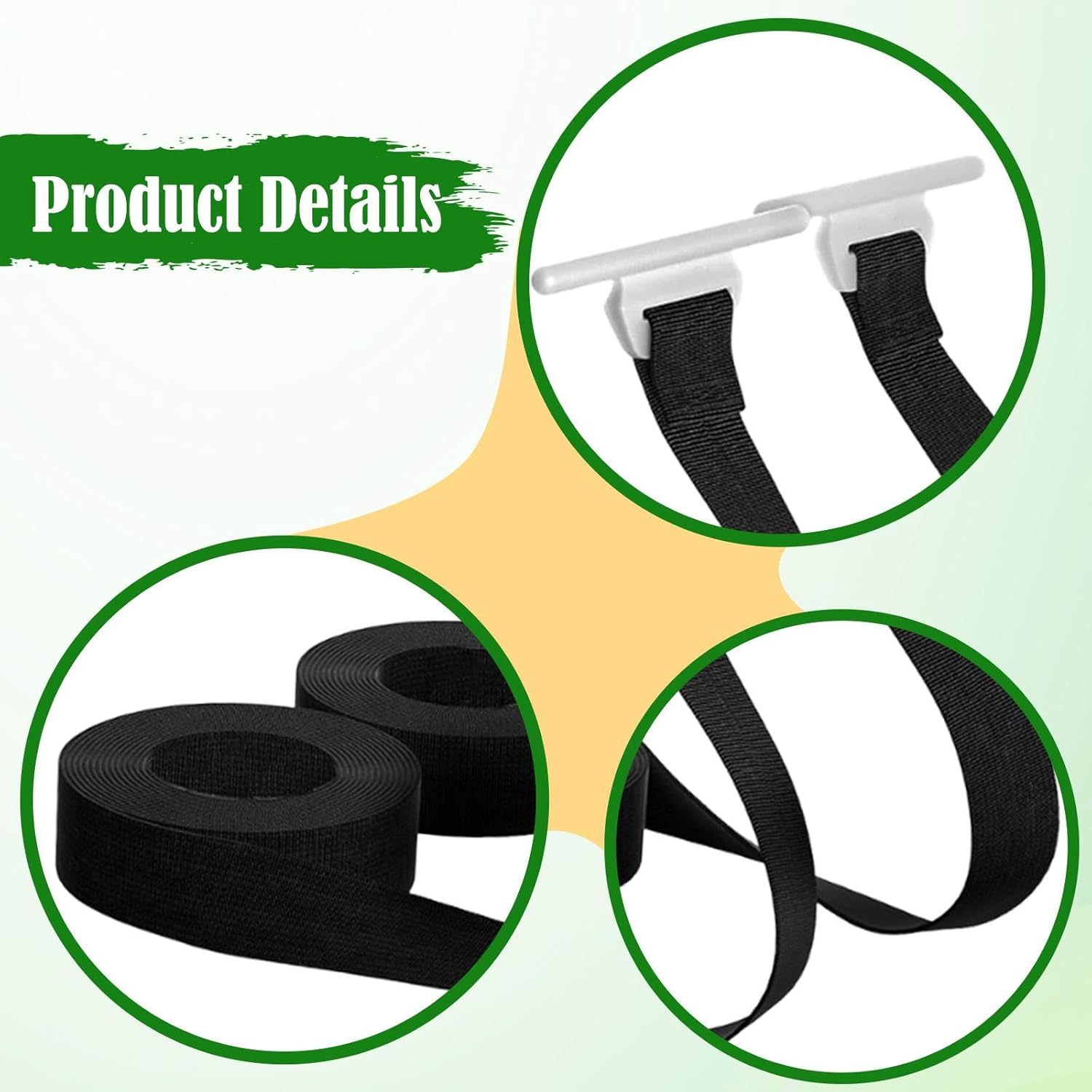 2 Pieces RV Awning Pull Strap Easy to Use Reusable 118.00Inch Awning Parts image number 6