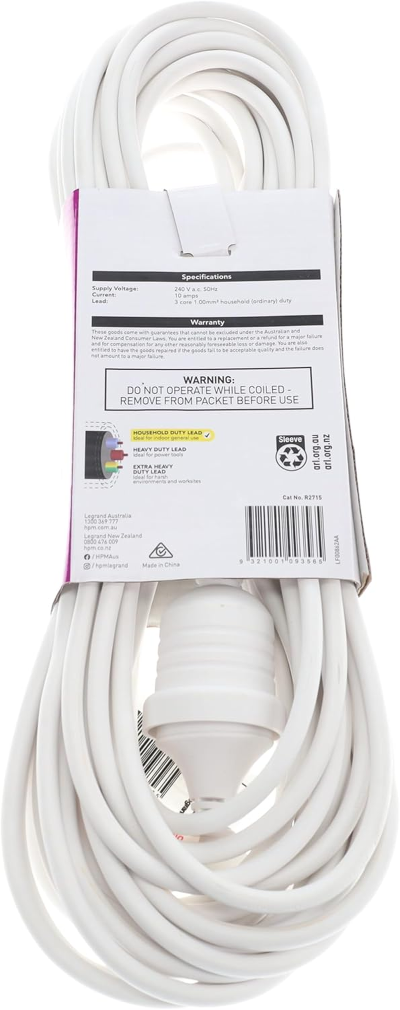 HPM Household Duty Extension Lead 15M image number 1