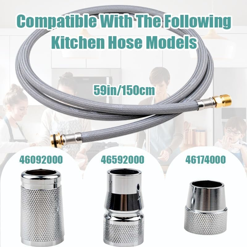 Kitchen Faucet Hose Replacement Parts for Grohe 48293000 Flexible Faucet Hose, Pull-Out Faucet Hose Replacement, Flexible Hose for Pull Out Kitchen Sprayer image number 1