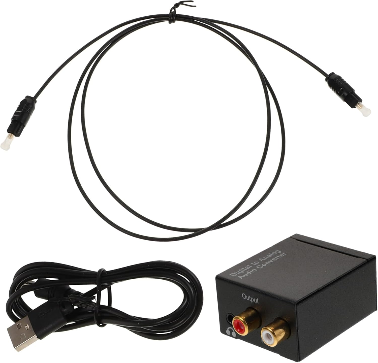 SECFOU Dac Audio Converter 3.5Mm Optical Coaxial Digital to Analog Audio Converter Adapter with 3.5Mm Jack for TV Caravan Home Cinema Systems Compact Design Easy Installation image number 1