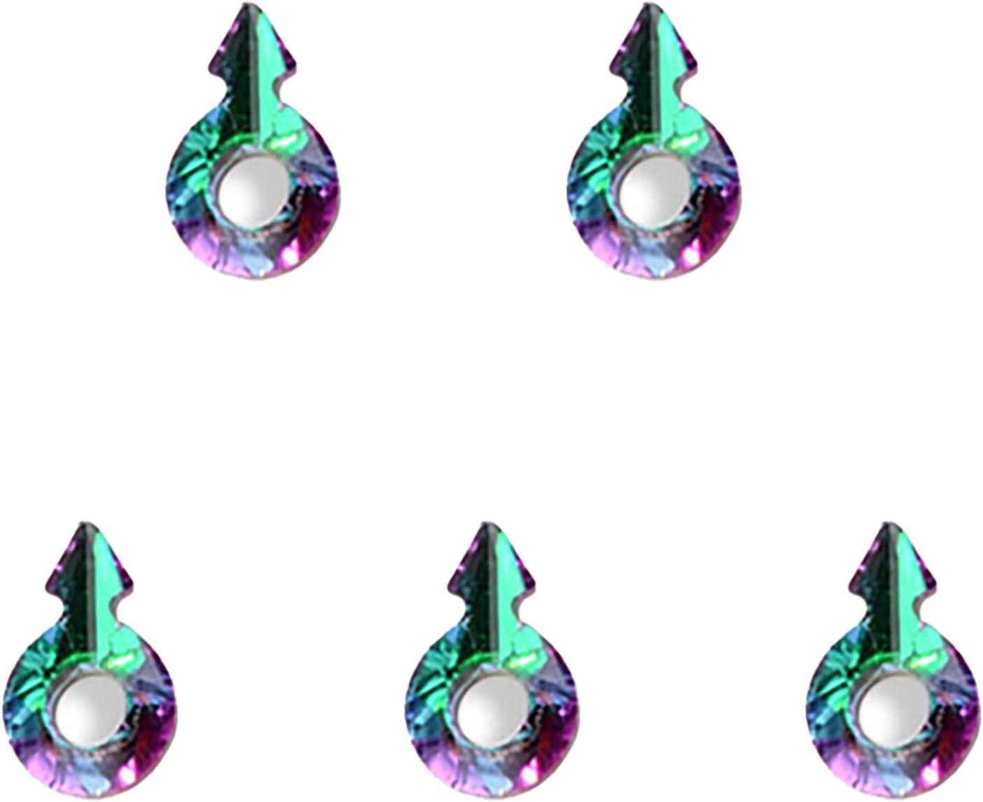 5 Grains Nail Gemstone Rhinestone Nail Art Rhinestones Decoration Nail Jewelry Crystal Arrow Diamond Color Green image number 3