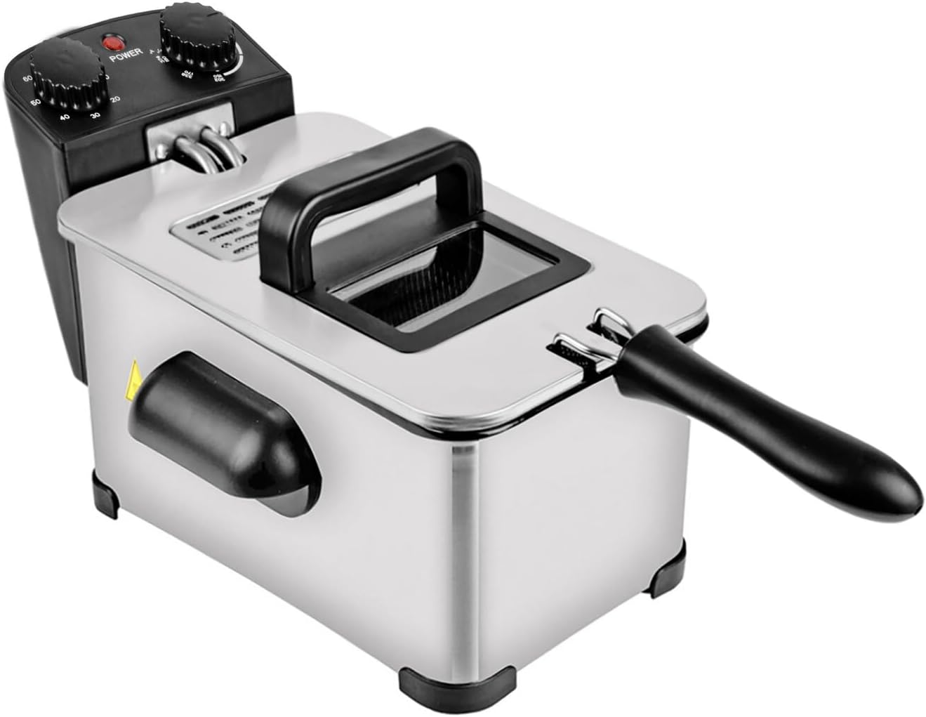 Healthy Choice 3.8L Deep Fryer &ndash; Timer Control Knob, Thermal Safety Device, Adjustable Temperature, Easy-To-Clean Design, Perfect for Chips, Chicken, and More