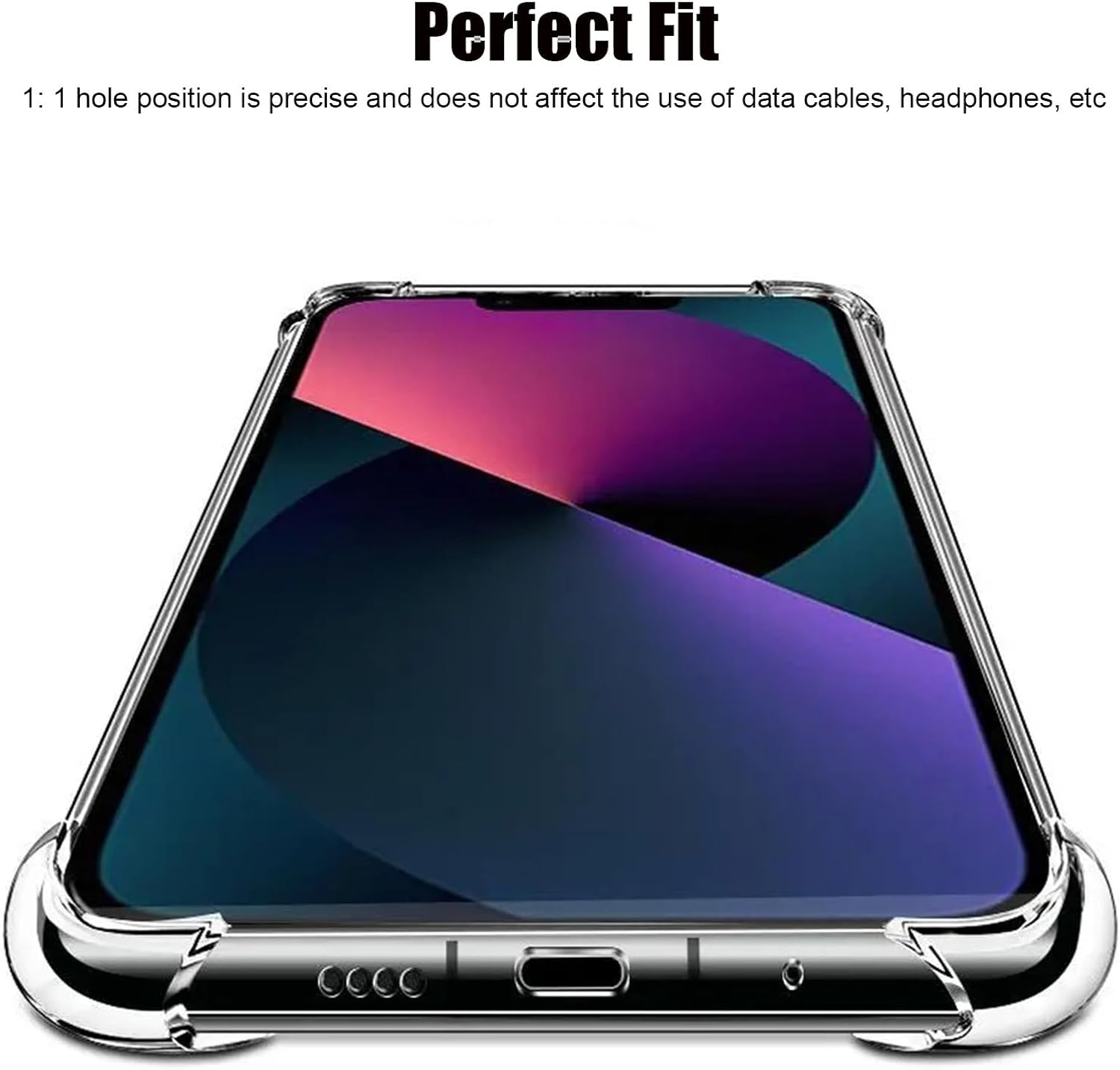 Vonzuda Case for Iphone 13 6.1-Inch with Camera Protection, Ultra Slim, Shockproof, Anti-Yellowing, Scratch-Resistant (Clear) image number 6